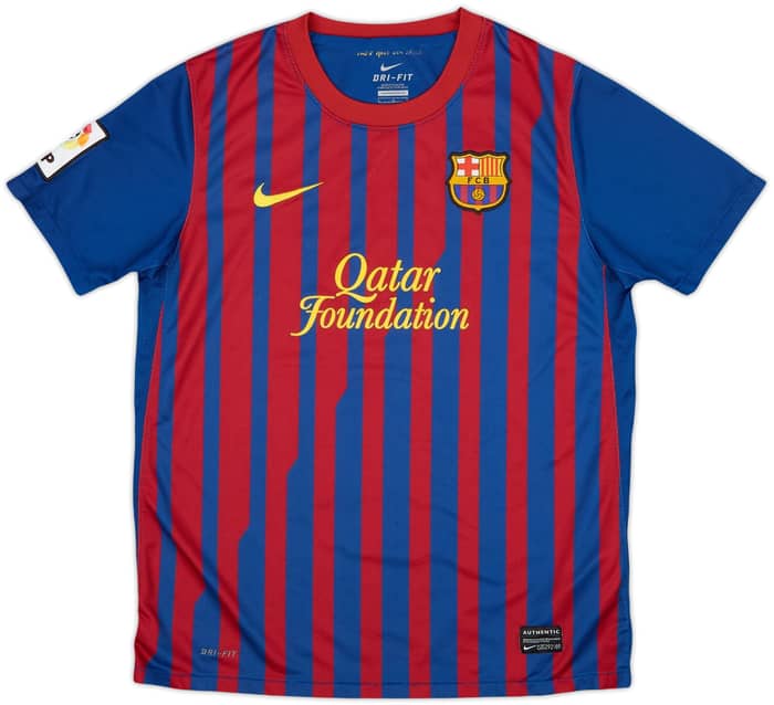 2011-12 Barcelona Home Shirt - 8/10 - (L.Boys)