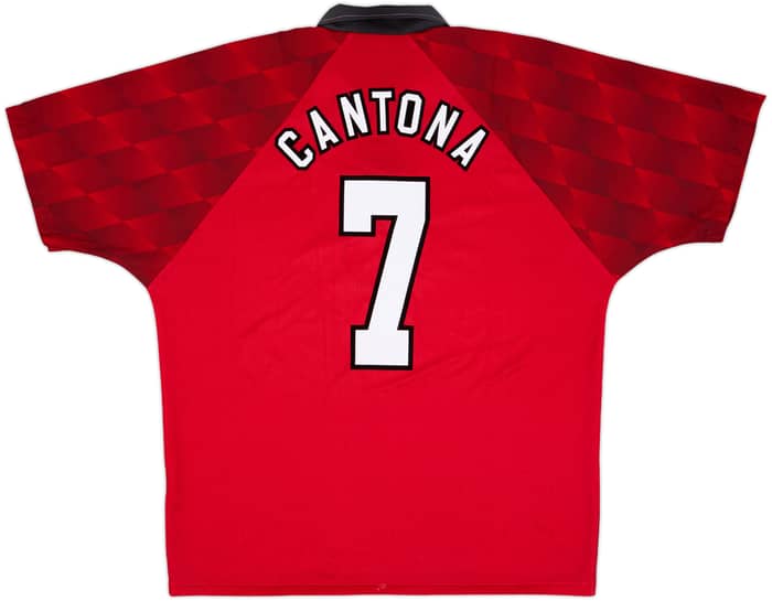 1996-98 Manchester United Home Shirt Cantona #7 - 6/10 - (XL)