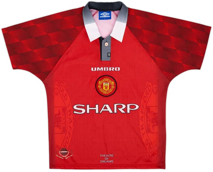 1996-98 Manchester United Local Camiseta Cantona #7 - 8/10 - (JUVENIL)