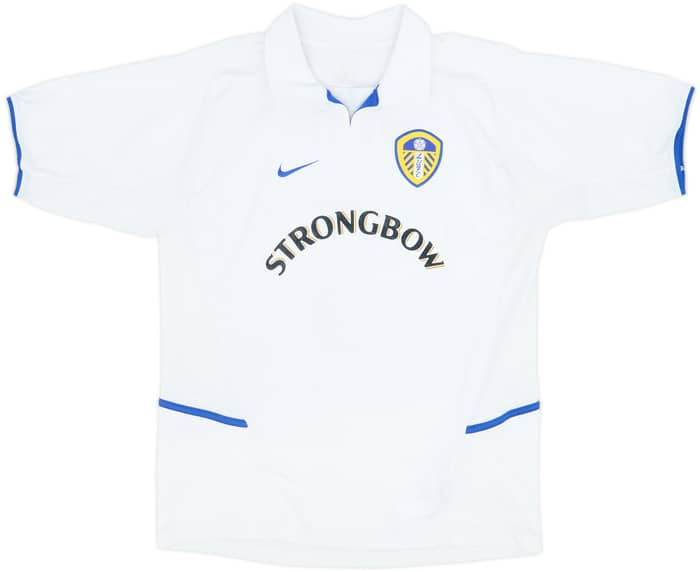 2002-03 Leeds United Home Shirt Radebe #5 - 8/10 - (XL.Boys)