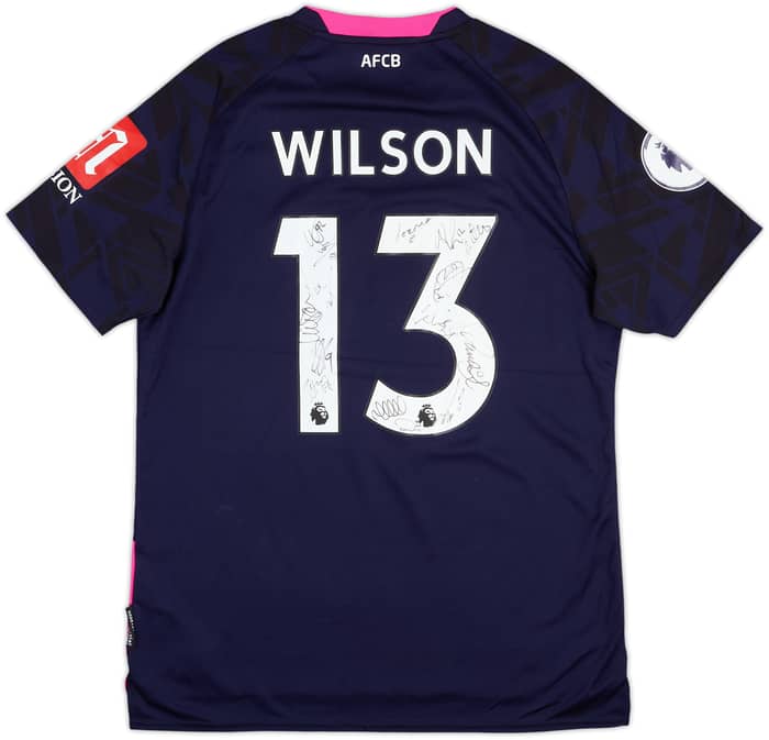 2019-20 Bournemouth Squad Signed Away Shirt Wilson #13 - 6/10 - (M)