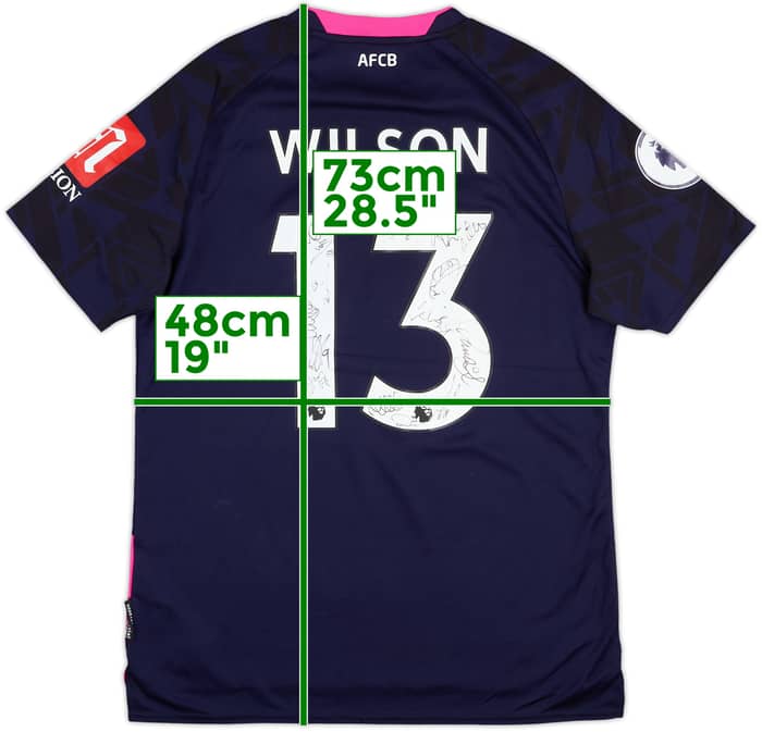 2019-20 Bournemouth Squad Signed Away Shirt Wilson #13 - 6/10 - (M)