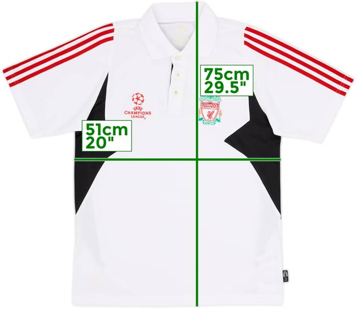 2007-08 Liverpool CL adidas Polo Shirt - 8/10 - (M)