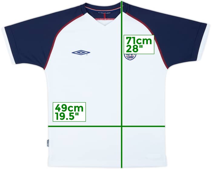 2002-04 England Umbro Training Shirt - 8/10 - (M)