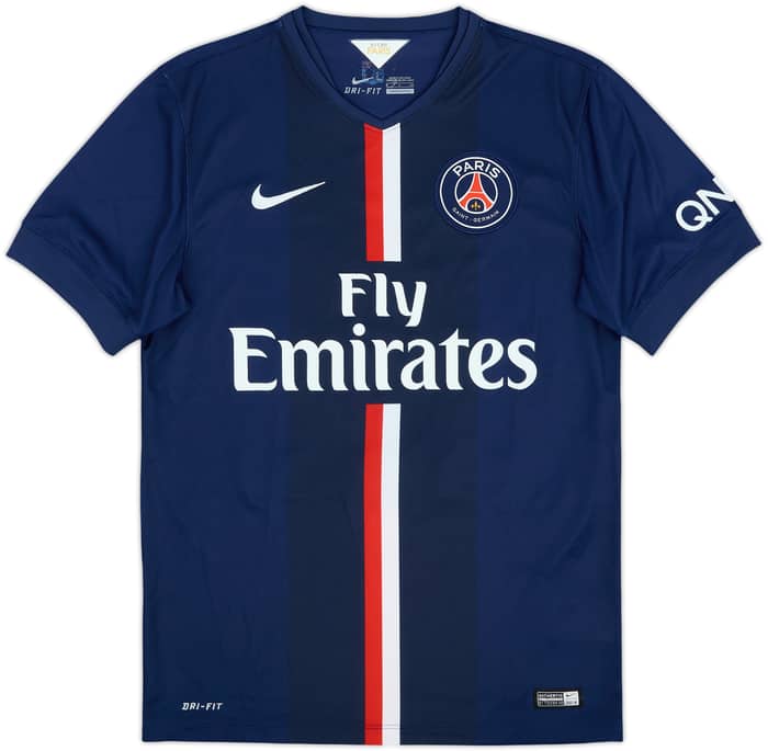 2014-15 Paris Saint-Germain Home Shirt Cavani #9 - 6/10 - (S)