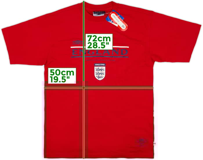 2002 England Umbro 'Challenge' Graphic Tee (M)