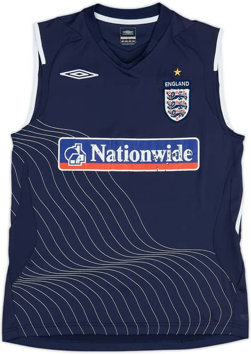 2005-06 England Umbro Training Vest - 5/10 - (M)