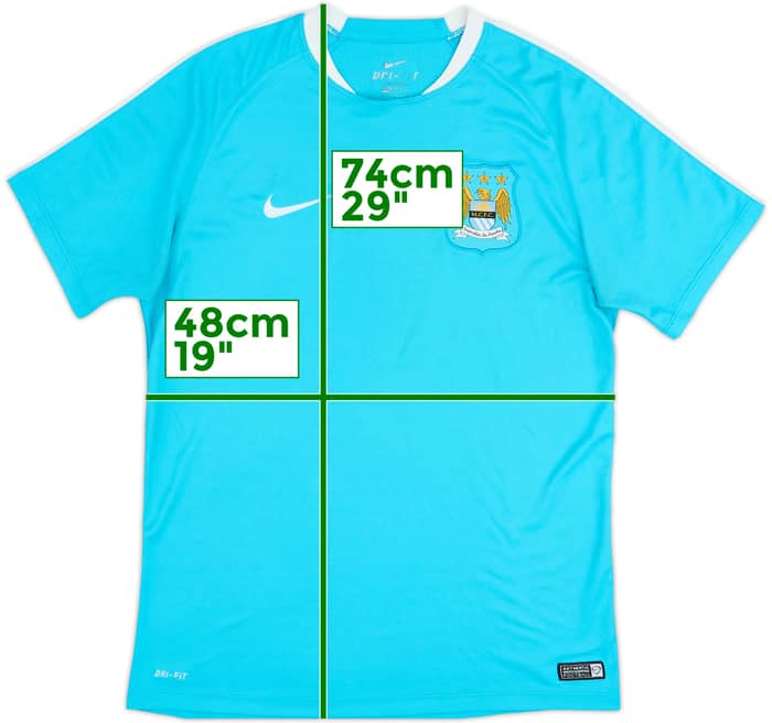 2015-16 Manchester City Nike Training Shirt - 8/10 - (L)