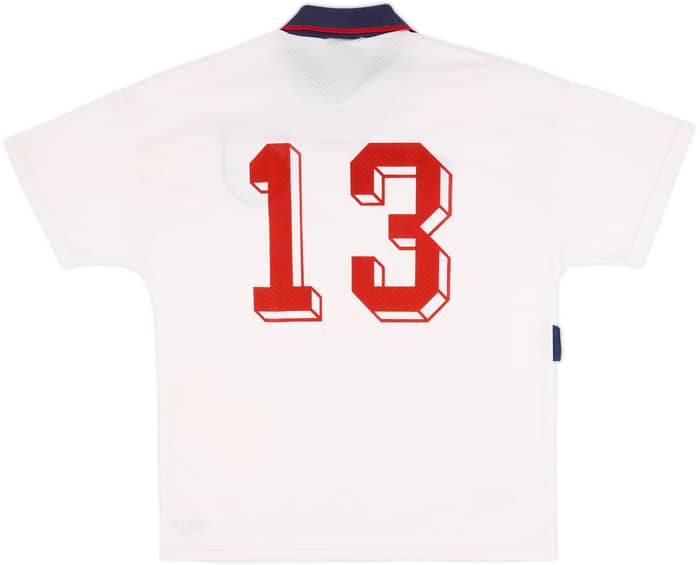 1993-95 England Home Shirt #13 - 8/10 - (L)