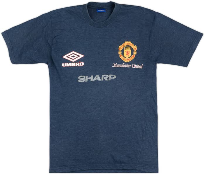 1995-96 Manchester United Umbro Cotton Tee - 8/10 - (L)