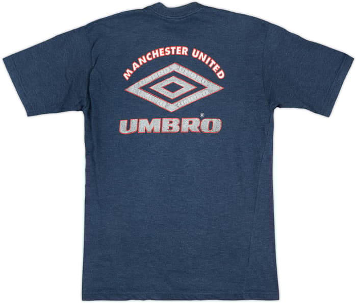 1995-96 Manchester United Umbro Cotton Tee - 8/10 - (L)