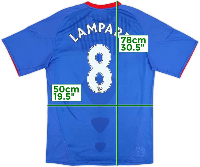 2010-11 Chelsea Home Shirt Lampard #8 - 8/10 - (M)