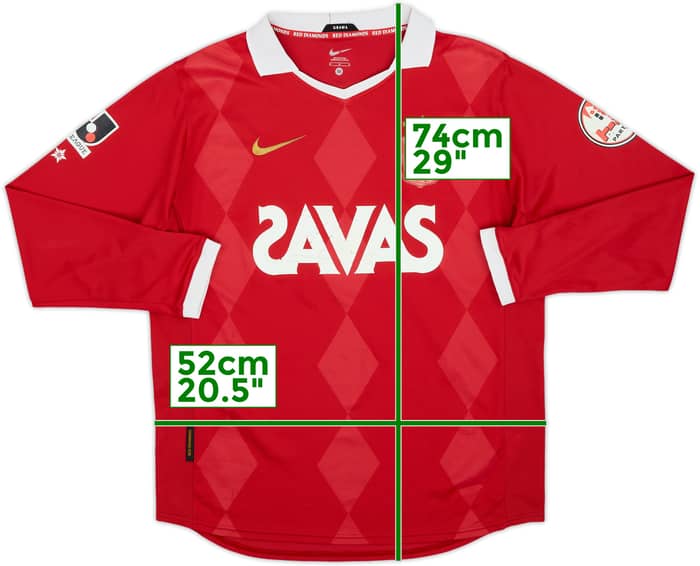 2010 Urawa Red Diamonds Home L/S Shirt - 4/10 - (M)