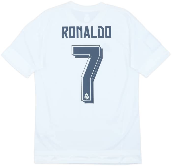 2015-16 Real Madrid Home Shirt Ronaldo #7 - 8/10 - (S)