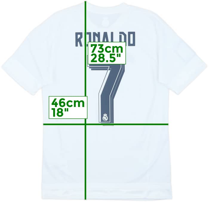2015-16 Real Madrid Home Shirt Ronaldo #7 - 8/10 - (S)