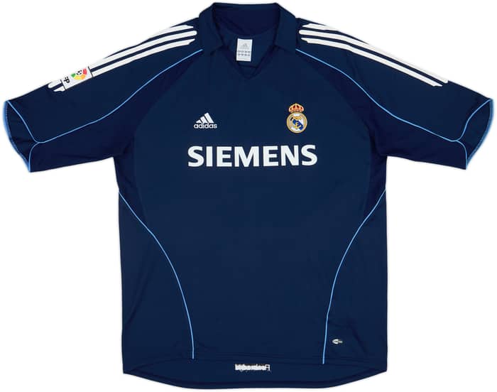 2005-06 Real Madrid Away Shirt Zidane #5 - 8/10 - (XL)