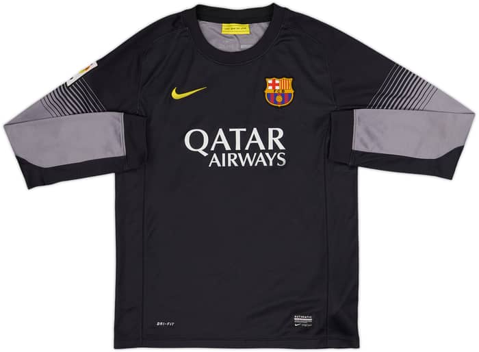 2013-14 Barcelona GK Shirt - 7/10 - (L.Boys)