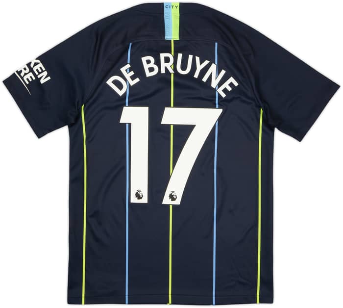 2018-19 Manchester City Away Shirt De Bruyne #17 - 8/10 - (S)