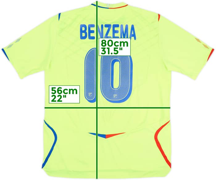 2008-09 Lyon Third Shirt Benzema #10 - 7/10 - (XL)