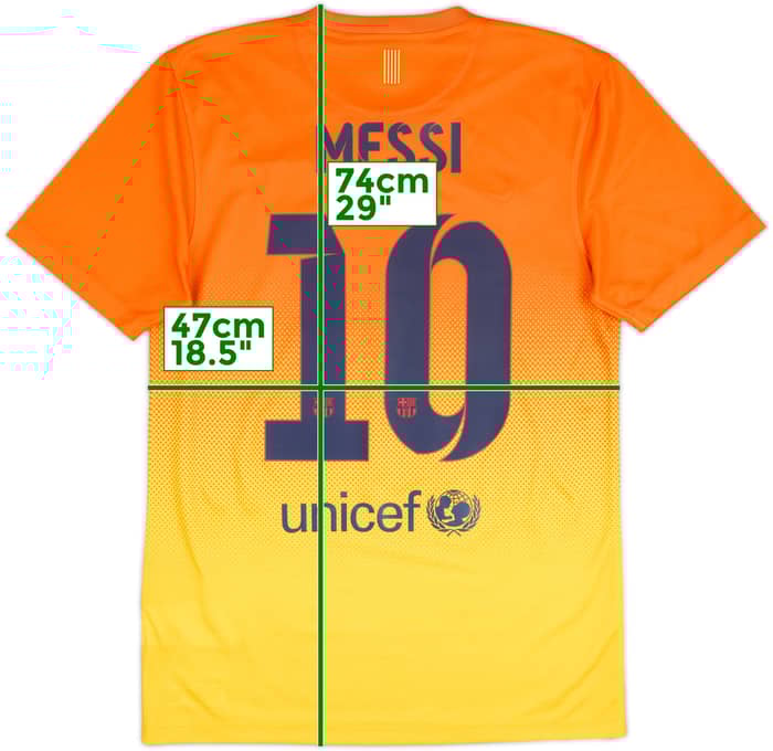 2012-13 Barcelona Basic Away Shirt Messi #10 - 8/10 - (S)