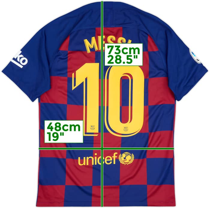 2019-20 Barcelona Home Shirt Messi #10 - 8/10 - (M)