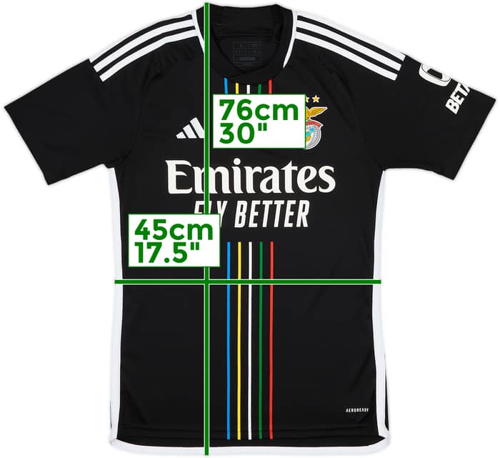 2023-24 Benfica Away Shirt - 10/10 - (S)