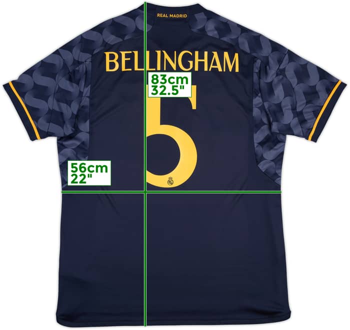 2023-24 Real Madrid Away Shirt Bellingham #5 - 10/10 - (XL)