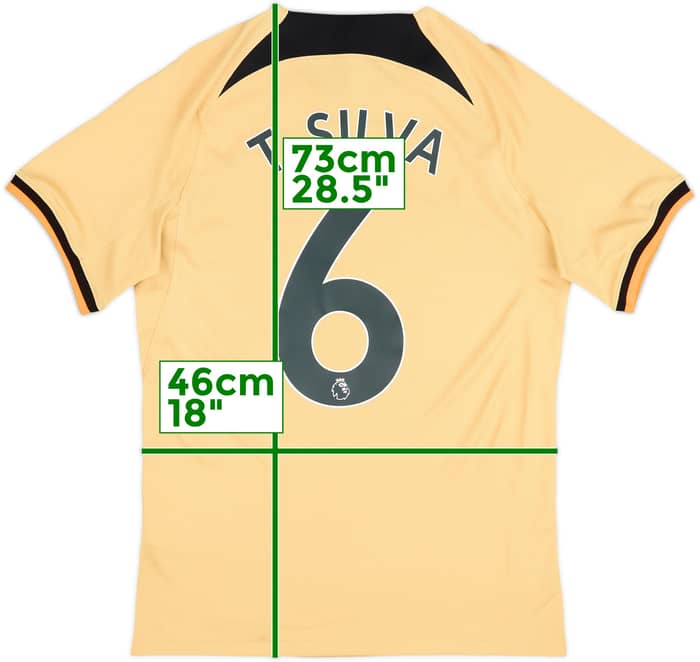 2022-23 Chelsea Third Shirt T.Silva #6 - 6/10 - (S)