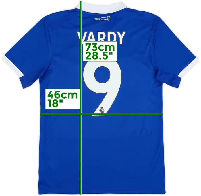 2022-23 Leicester Home Shirt Vardy #9 - 8/10 - (S)