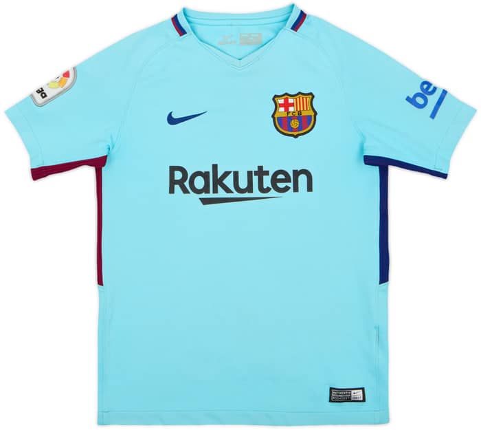 2017-18 Barcelona Away Shirt - 6/10 - (S.Boys)