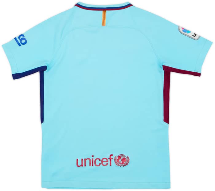 2017-18 Barcelona Away Shirt - 6/10 - (S.Boys)