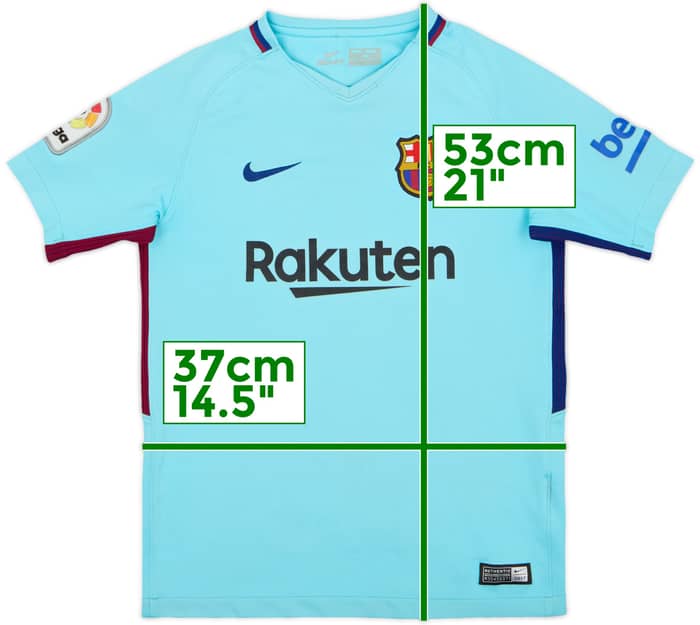 2017-18 Barcelona Away Shirt - 6/10 - (S.Boys)