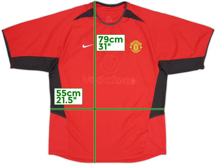 2002-04 Manchester United Home Shirt - 4/10 - (L)