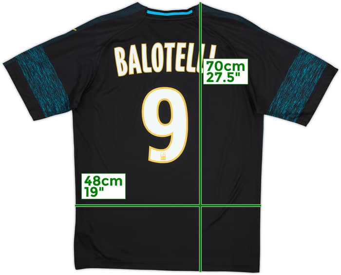 2018-19 Olympique Marseille Away Shirt Balotelli #9 - 9/10 - (M)