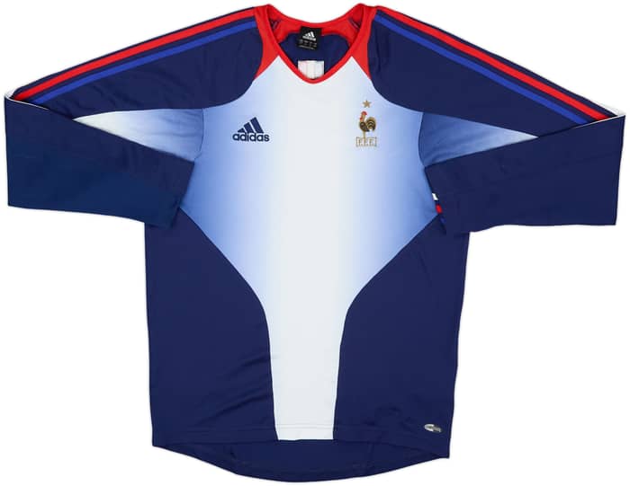 2004-06 France adidas Training L/S Shirt - 9/10 - (S)