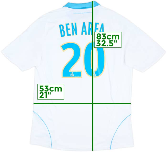 2008-09 Olympique Marseille Home Shirt Ben Arfa #20 - 7/10 - (L)
