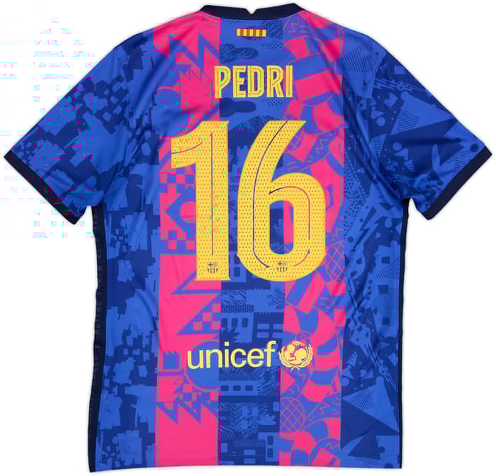 2021-22 Barcelona Third Shirt Pedri #16 - 8/10 - (M)