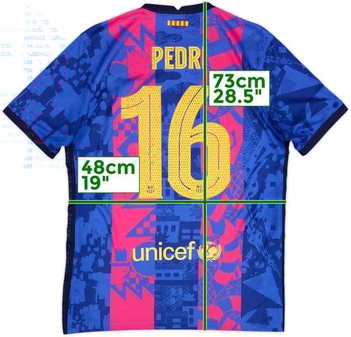 2021-22 Barcelona Third Shirt Pedri #16 - 8/10 - (M)