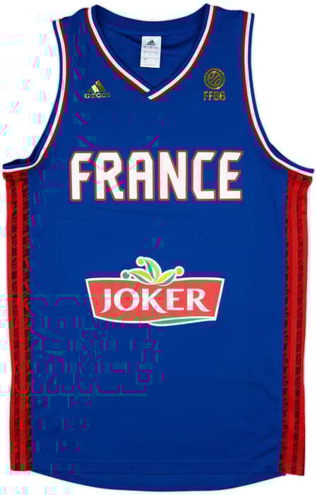 2016-17 France National Basketball adidas Home Jersey - 9/10 - (L)