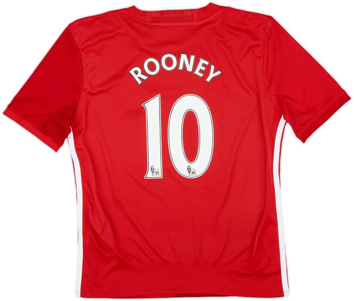 2016-17 Manchester United Home Shirt Rooney #10 - 8/10 - (M.Boys)