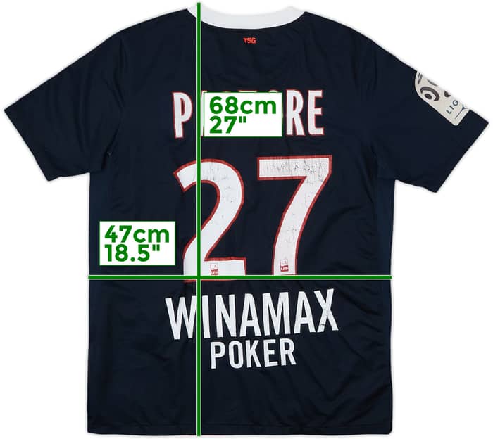 2011-12 Paris Saint-Germain Home Shirt Pastore #27 - 4/10 - (XL.Boys)