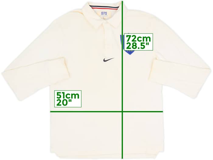 2011 France Rugby Nike Polo L/S Shirt - 9/10 - (M)