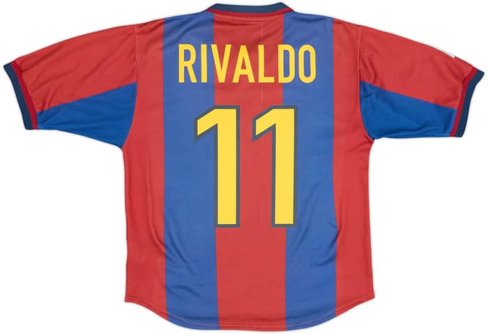 1998-00 Barcelona Camiseta Local Rivaldo #11 - 7/10 - (S)