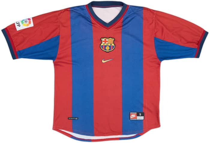 1998-00 Barcelona Camiseta Local Rivaldo #11 - 7/10 - (S)