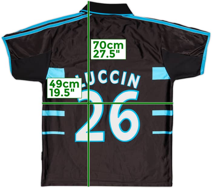1999-00 Olympique Marseille Third Shirt Luccin #26 - 4/10 - (XS)