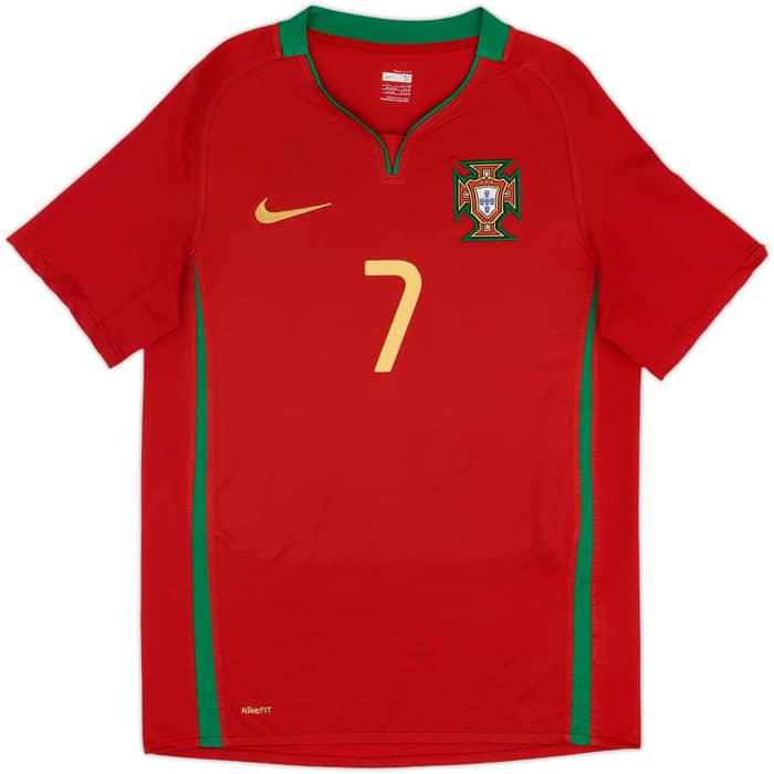 2008-10 Portugal Home Shirt Ronaldo #7 - 6/10 - (S)