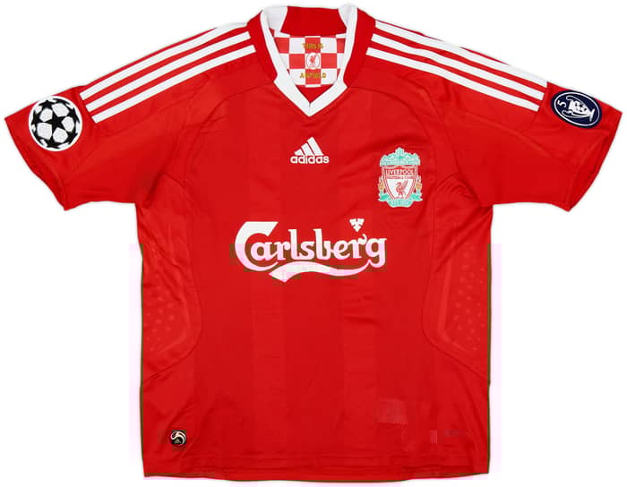 2008-10 Liverpool Camiseta de Local Gerrard #8 - 7/10 - (L.Boys)