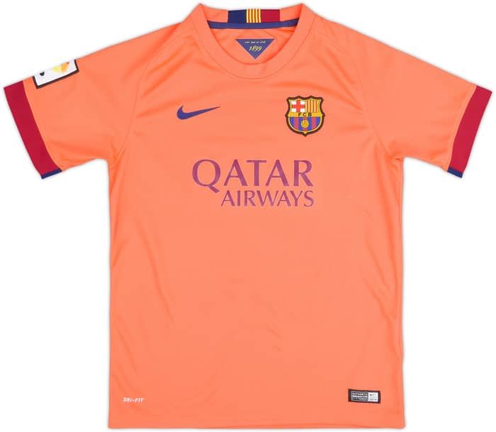 2014-15 Barcelona Away Shirt - 10/10 - (L.Boys)