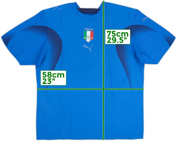 2006 Italy Home Shirt - 4/10 - (L)
