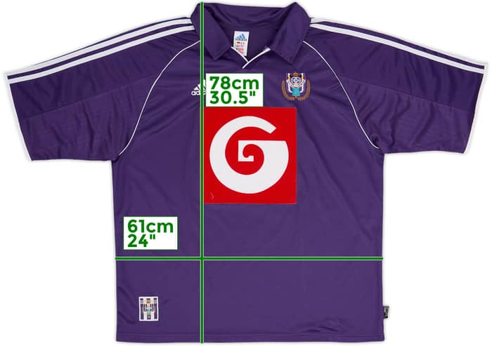 Camiseta de visitante del Anderlecht 1999-00 T.Haagen #10 - 9/10 - (XL)